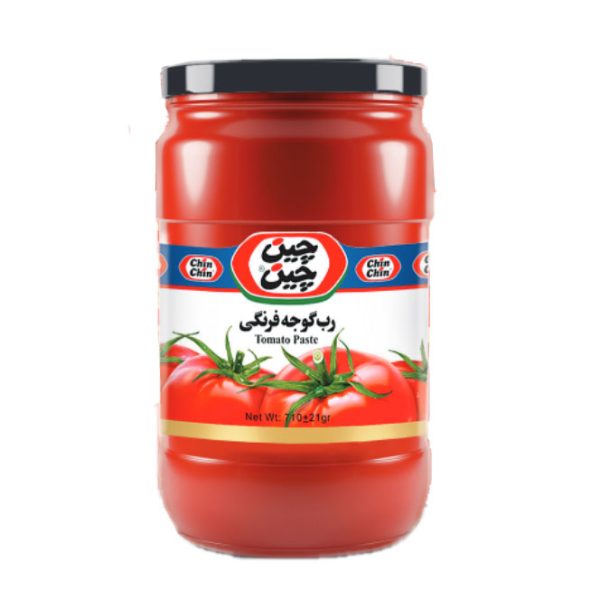 رب گوجه فرنگي شيشه اي چين‌چين 700 گرمي
